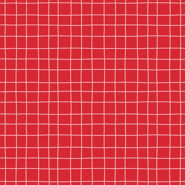 Tinsel Grid in Red
