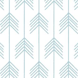 Vanes in Powder Blue on White