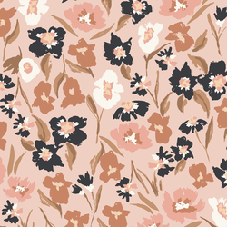Large Painted Meadows in Blush