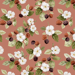 Raspberry Garden in Persimmon