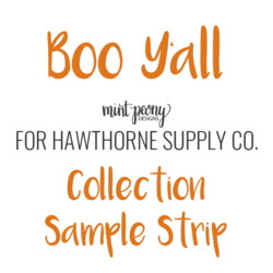 Boo Y'all Sample Strip