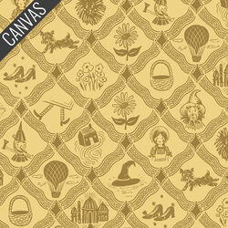 Argyle Canvas in Yellow