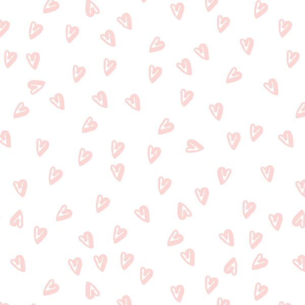 Sugar Hearts in Meringue Pink