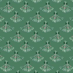 Mistletoe in Winter Green