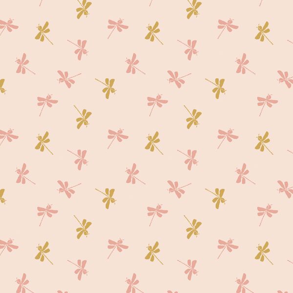 Winged Dragonflies in Lotus Pink