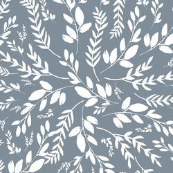 Wild Foliage in Winter Blue