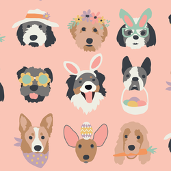 Large Easter Pups in Peachy