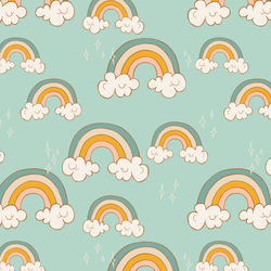 Rainbow Skies in Aqua