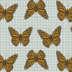 Big Catching Butterflies in Blue