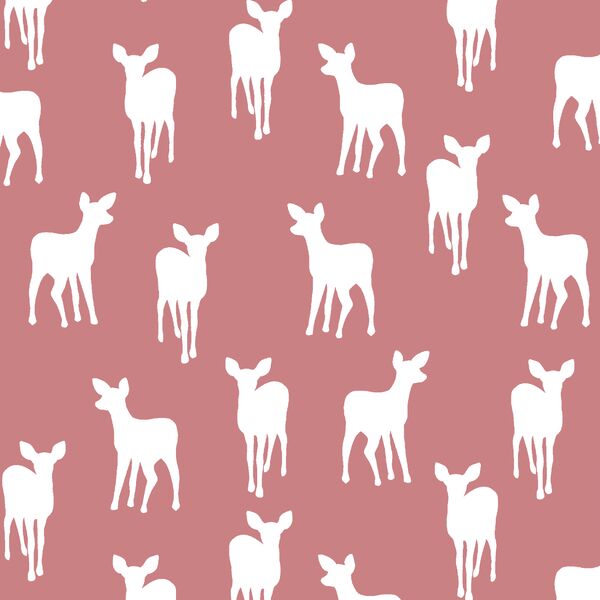 Fawn Silhouette in Berry