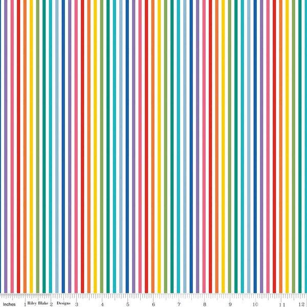 1/8" Stripe in Rainbow