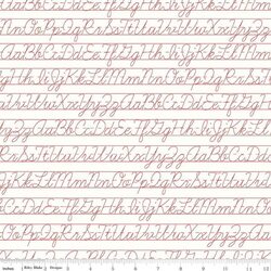 Penmanship in Red