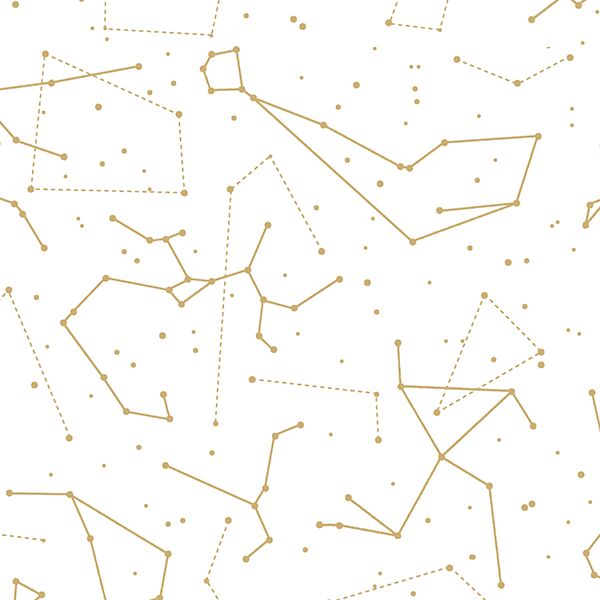 Star Charts in Golden Canyon on White