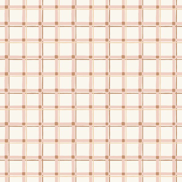 Windowpane Check in Light Pink