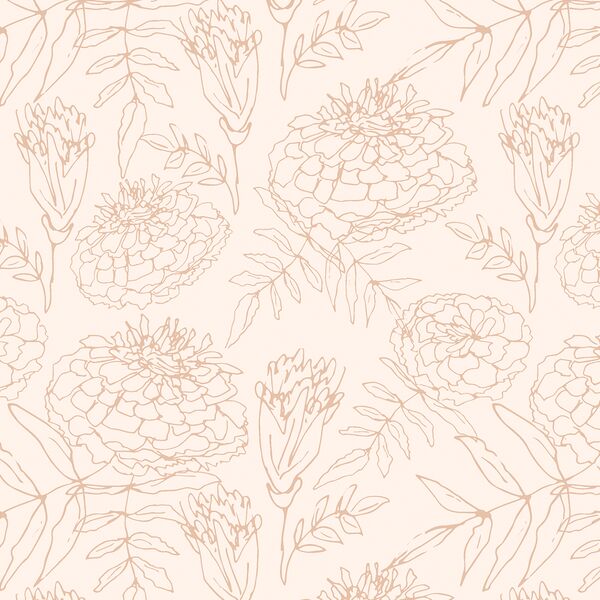 Marigold Sketch in Dusk
