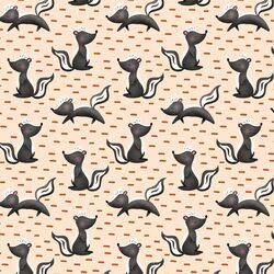 Dashing Skunks in Warm Cream