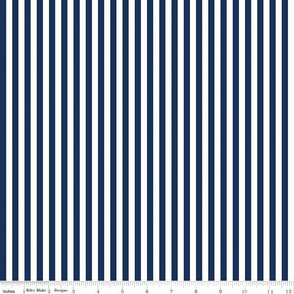 1/4" Stripe in Navy