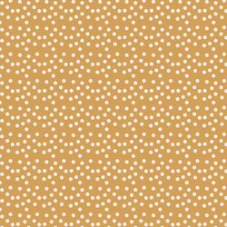 Scalloped Polka Dots in Honey Gold