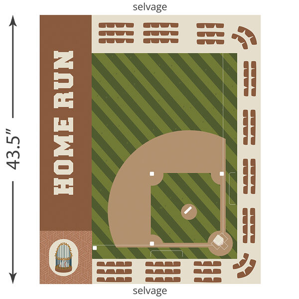 Baseball Panel in Multi