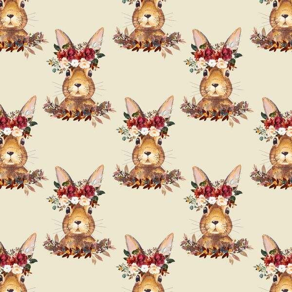 Little Autumn Hare in Soft Beige