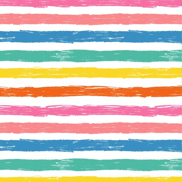 Happy Stripe in Rainbow