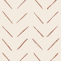 Large Chevron in Rust Red on Egret