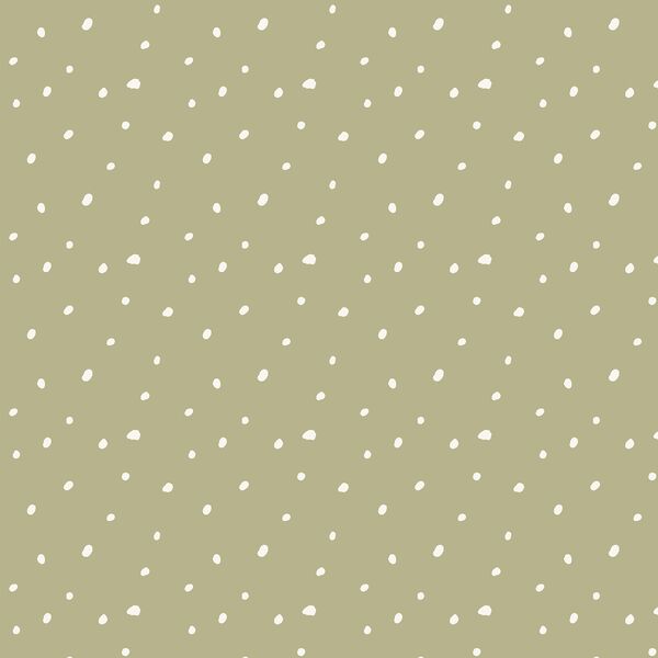 Snowy Spots in Sprig Green