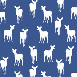 Fawn Silhouette in Blue Jay