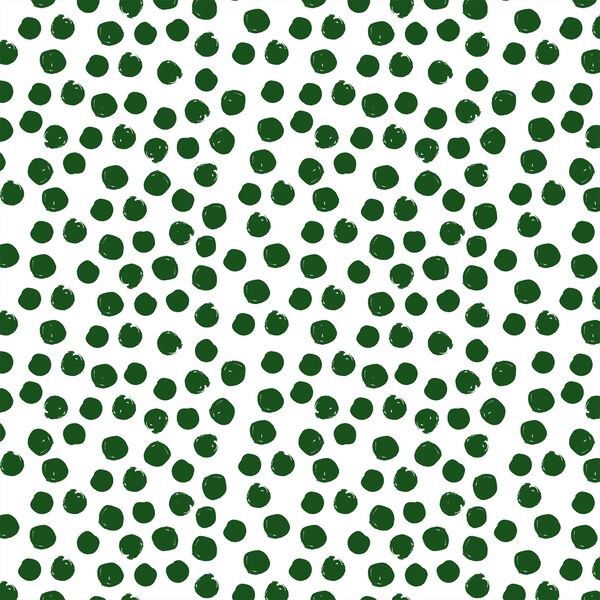 Large Painted Dot in Wintergreen on White