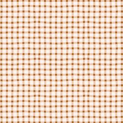 Wobbly Gingham in Copper Pink