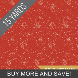 Clusters in Ruby Metallic - 15 Yard Bolt