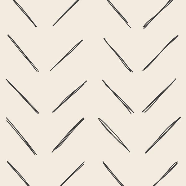 Large Chevron in Graphite on Egret