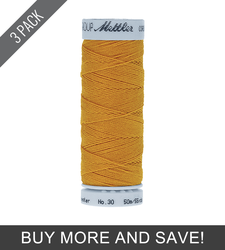 Gold (9146-0118) - Cordonnet 30wt Polyester - 55 Yards (3 Pack)