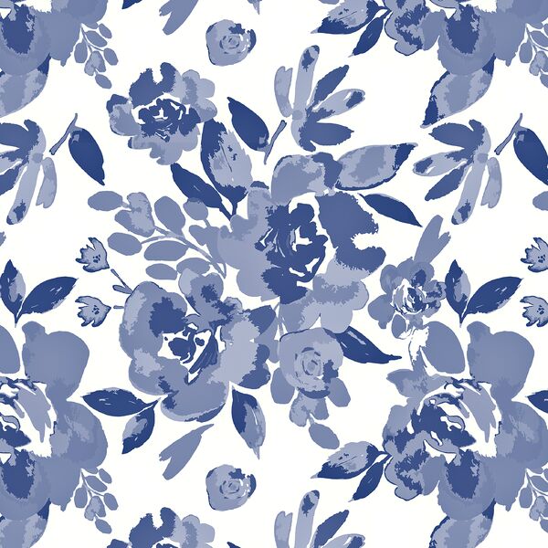 Royal Garden in Indigo Blue