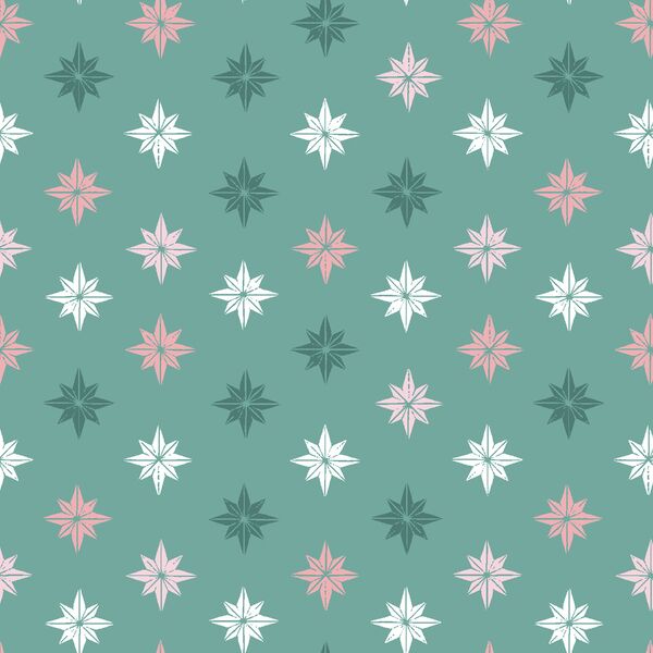 Bon Bon Christmas Stars in Mint Green