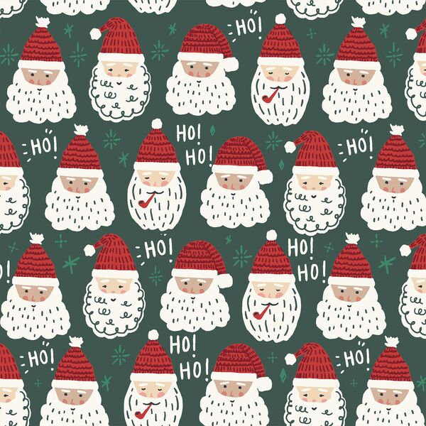 Father Christmas in Garden Green
