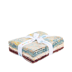 Expressions Batiks Fat Quarter Bundle in Floral Grid Old China