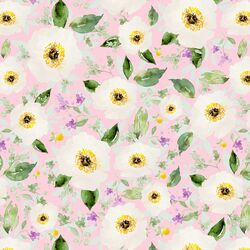Iced Floral in Bubble Gum