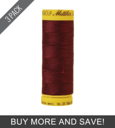 Beet Red (9128-0111) - Silk Finish Cotton 28wt - 87 Yards (3 Pack)