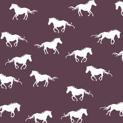Horse Silhouette in Raisin