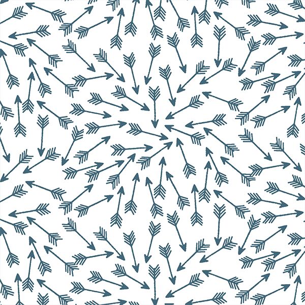 Arrows in Lake on White