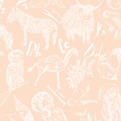 Big Animals in Light Pink
