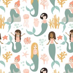 Large Mermaids in Reef