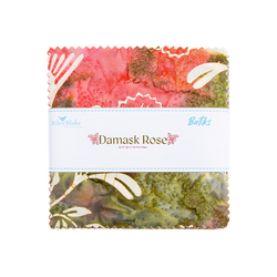 Expressions Batiks 5" Square Pack in Damask Rose