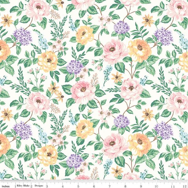 Floral in Cream