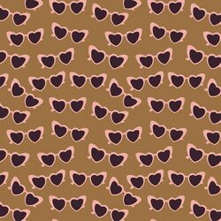 Heart Glasses in Golden Glow