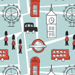 A Day in London in Mist