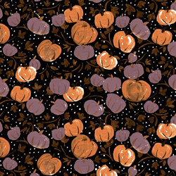 Pumpkin Patch in Nighttime