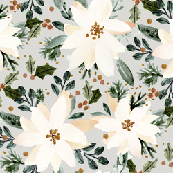 Large Poinsettia in Whisper Gray