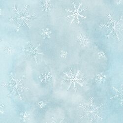 Snowflake in Ice Blue